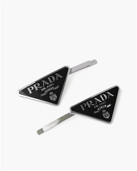 prada milano hair clip